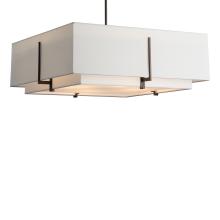 Hubbardton Forge 139635-SKT-MULT-07-SF2012-SF2401 - Exos Square Large Double Shade Pendant