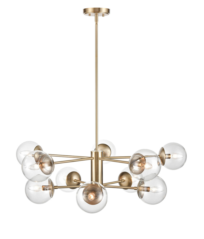 Avell 1 - Light Chandelier Ceiling Light Modern Gold