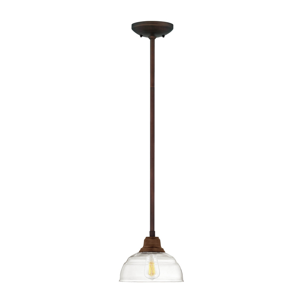 Neo-Industrial 1-Light Mini-Pendant light Rubbed Bronze