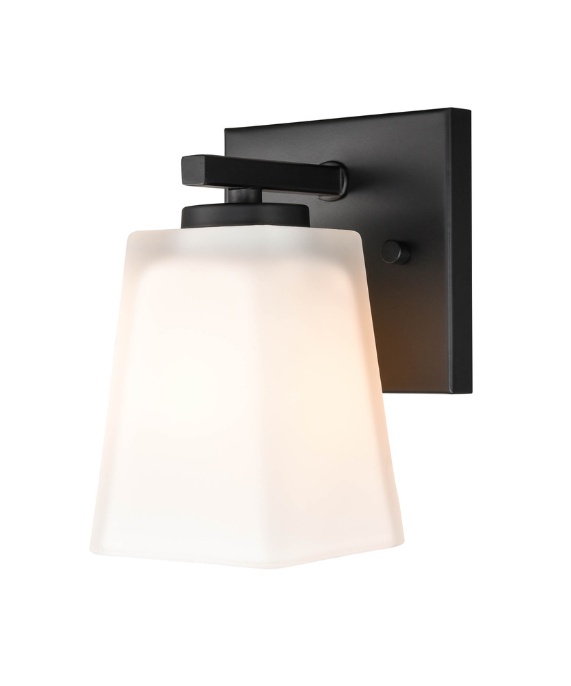 1-Light Wall Sconce Matte Black