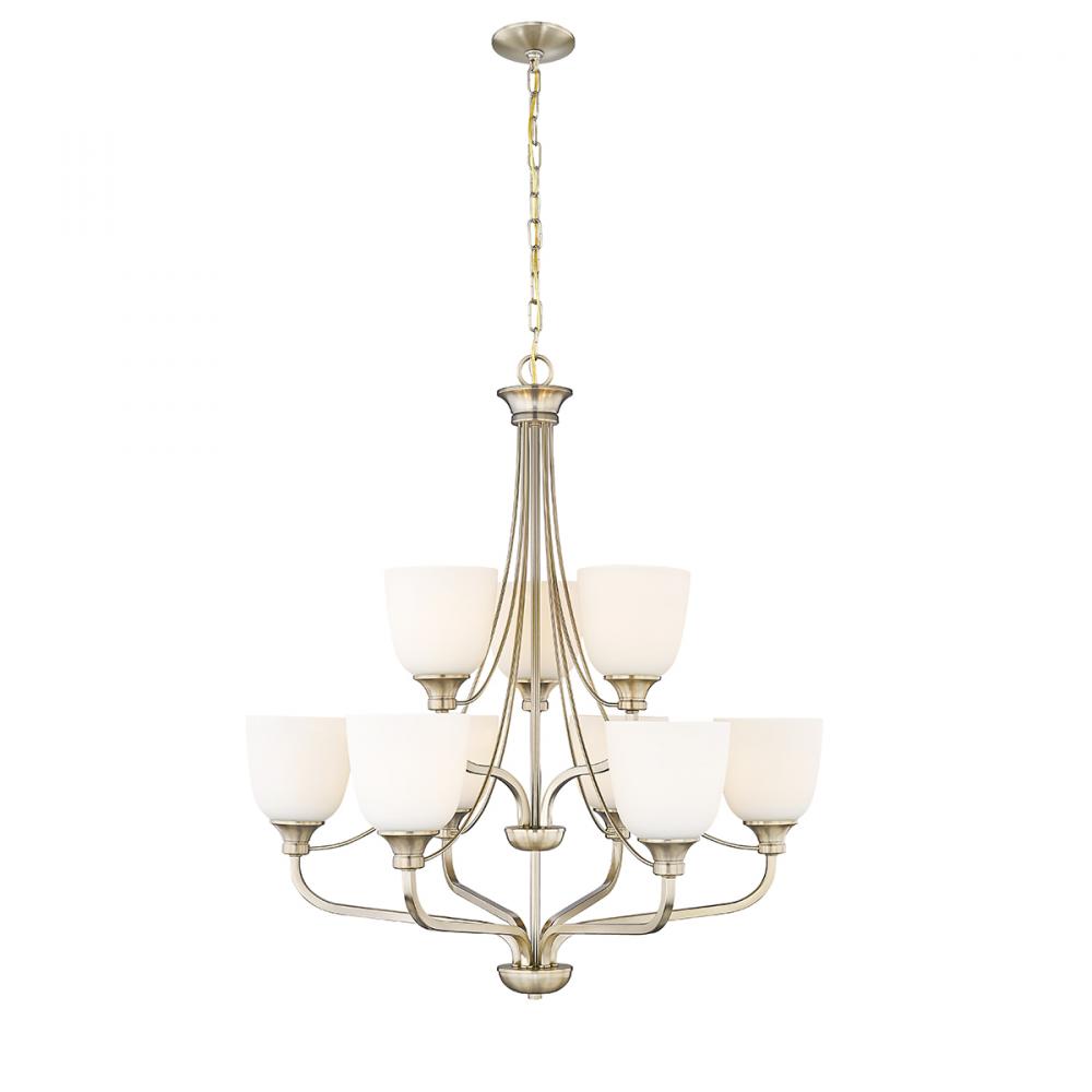 Alberta 9-Light Chandelier Ceiling Light Modern Gold