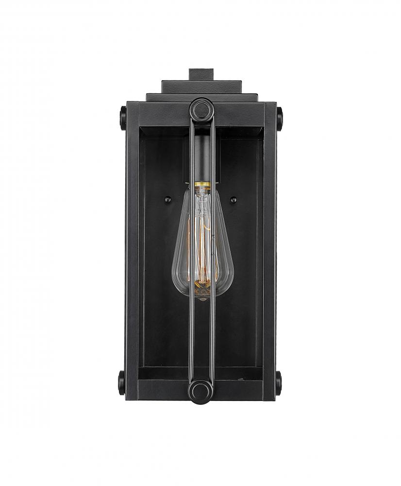 Oakland 1-Light Outdoor Wall Sconce Powder Coated Black