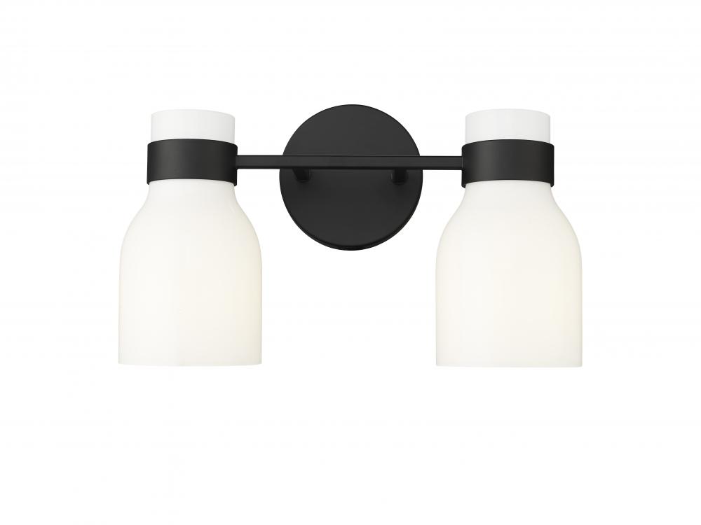 Corella 2-Light Vanity Matte Black