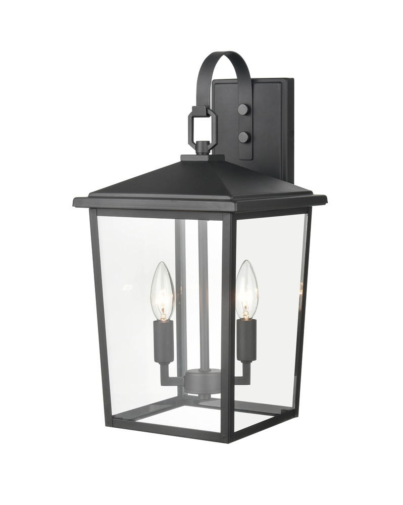 Fetterton 2-Light Outdoor Wall Sconce Powder Coated Black