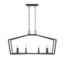 Millennium 4528-MB - Lizabeth 8-Light Chandelier Ceiling Light Matte Black