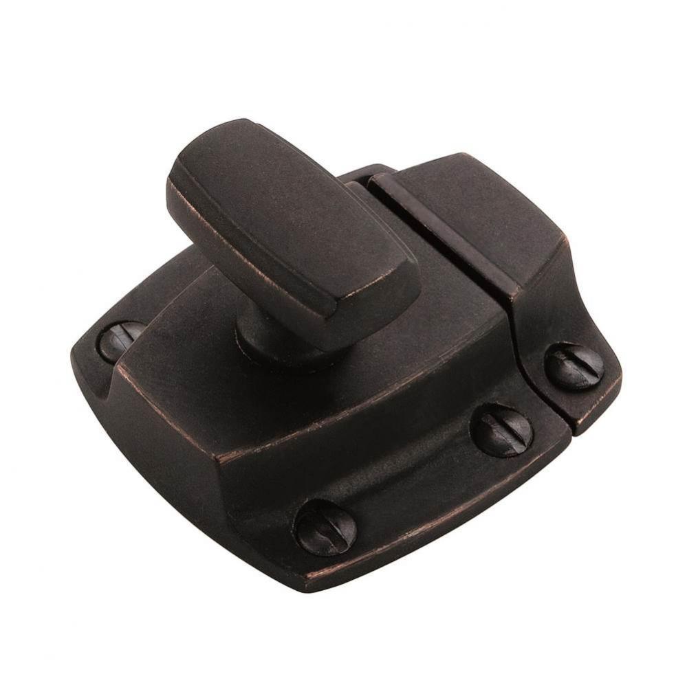 Highland Ridge 1-7/8 in (48 mm) Length Dark-Oiled Bronze Cabinet Latch