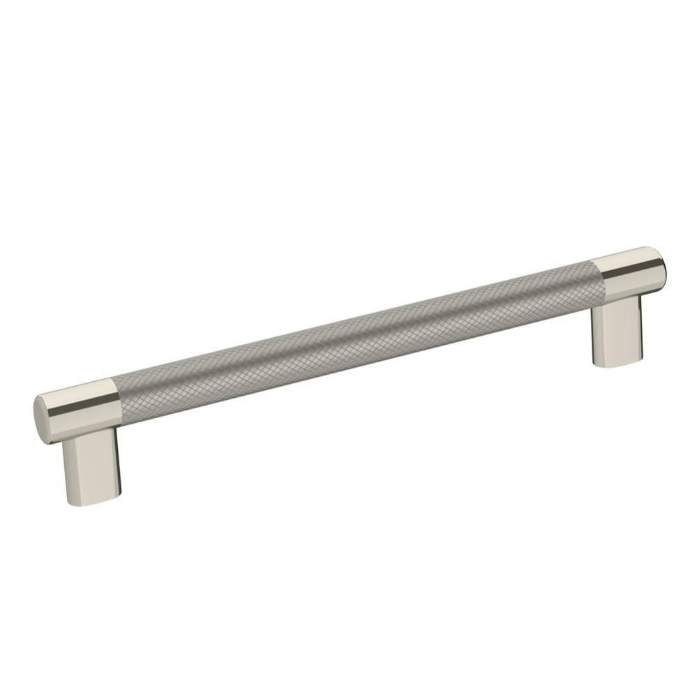 Esquire 8 in (203 mm) Center-to-Center Polished Nickel/Stainless Steel Cabinet Pull