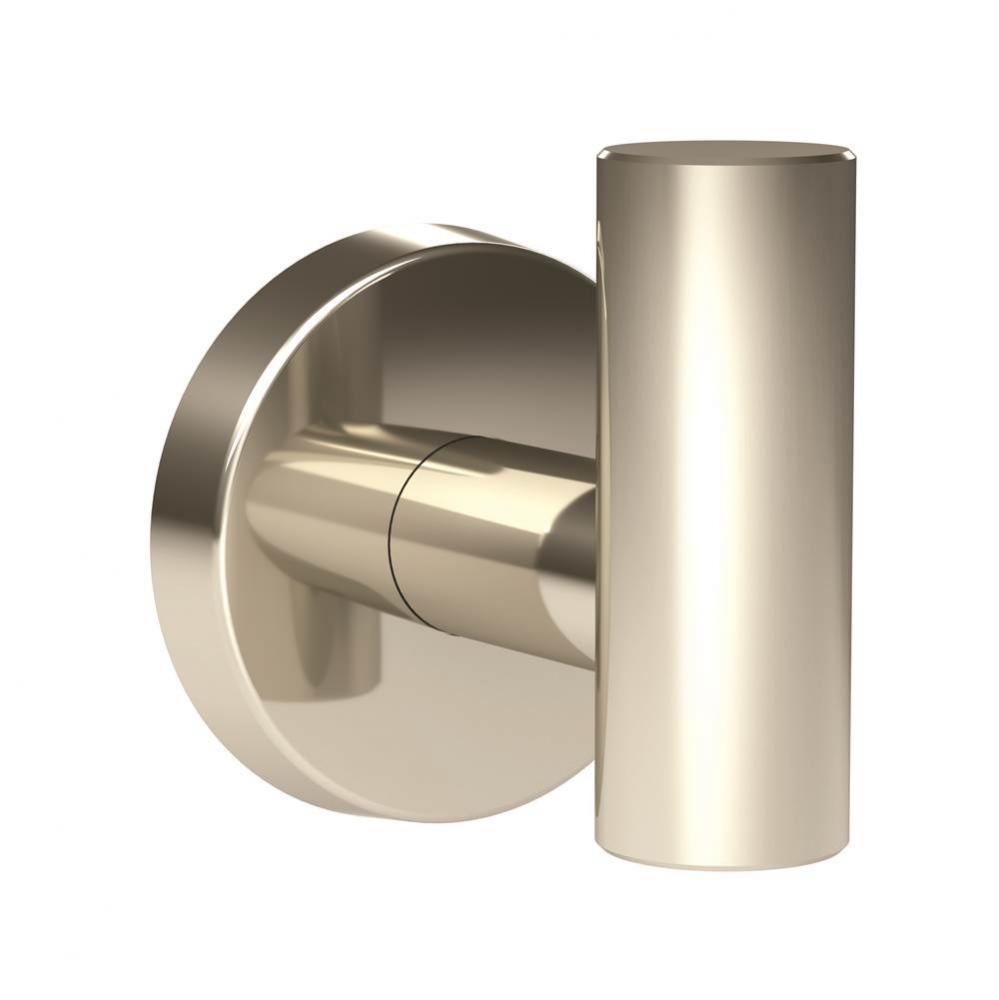 Arrondi Single Robe Hook in Polished Stainless Steel