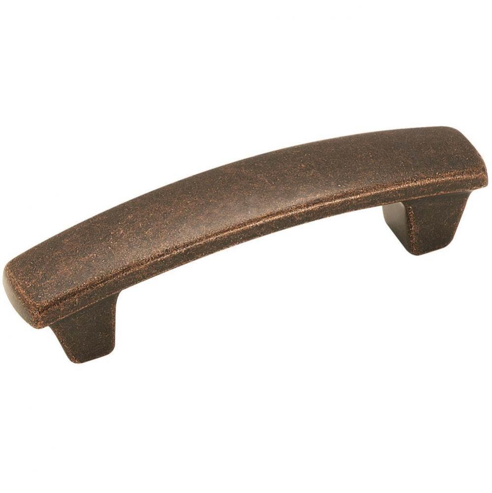 Forgings 3 in (76 mm) Center-to-Center Rustic Bronze Cabinet Pull