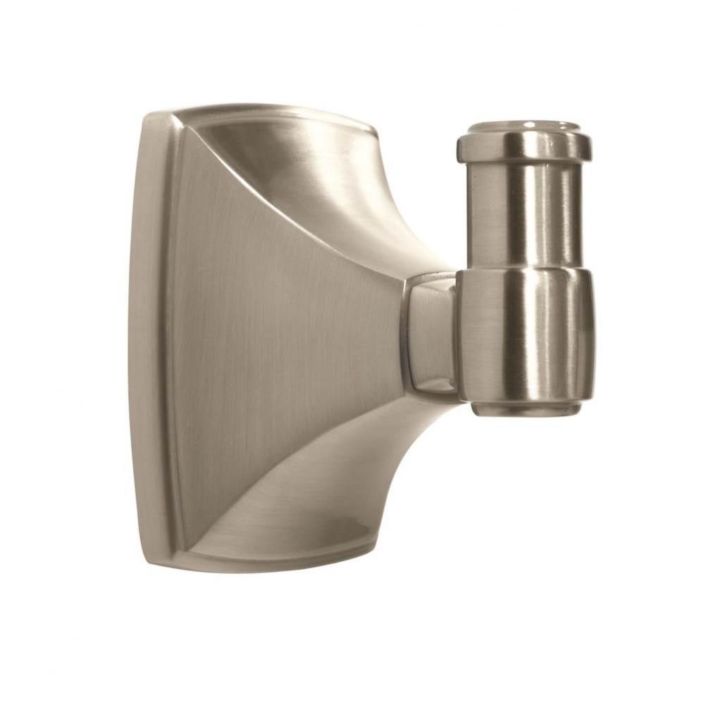 Clarendon Single Robe Hook in Satin Nickel