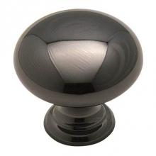 Amerock BP1950HBNB - Brass Classics 1-1/4 in (32 mm) Diameter Black Nickel Cabinet Knob