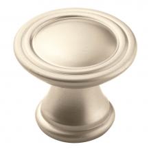 Amerock BP24009SN - Vasari 1-3/16 in (30 mm) Diameter Satin Nickel (Matte) Cabinet Knob