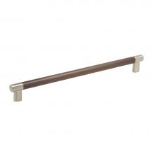 Amerock BP36561G10ORB - Esquire 12-5/8 in (320 mm) Center-to-Center Satin Nickel/Oil-Rubbed Bronze Cabinet Pull