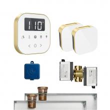 Mr. Steam ABUTLER2W SB - AirButler 2 Package White Satin Brass