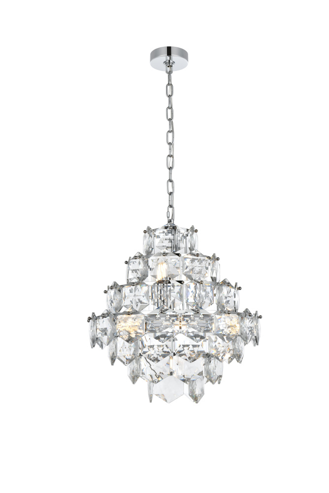 Pendant D20&#34;H20&#34;L11 Chrome