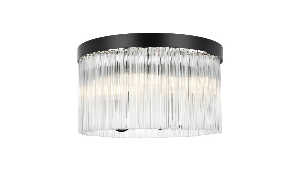 Flush Mount D16&#34;H10&#34;L4 Black