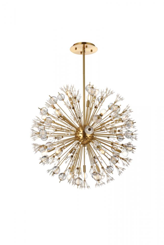 Hanging D32&#34;H32&#34;L18 Gold