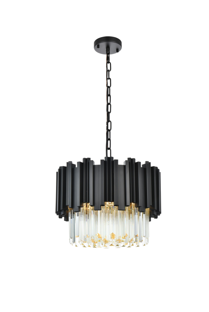 Pendant D16&#34;H14&#34;L3 Black