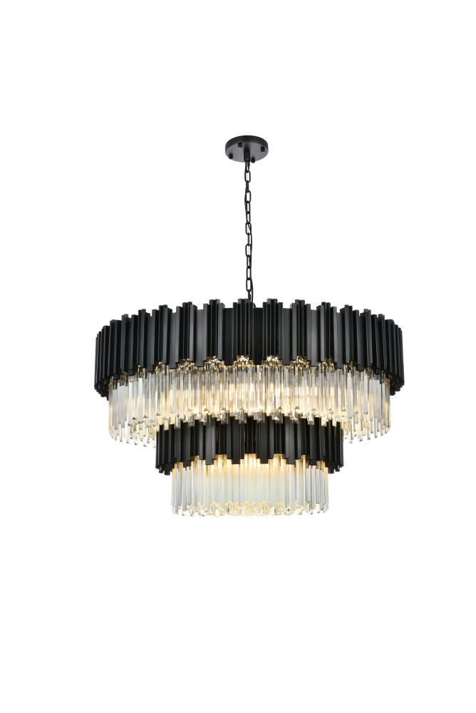 Pendant D40&#34;H19&#34;L16 Black
