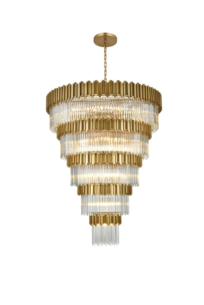 Pendant D59&#34;H79&#34;L45 Satin Gold
