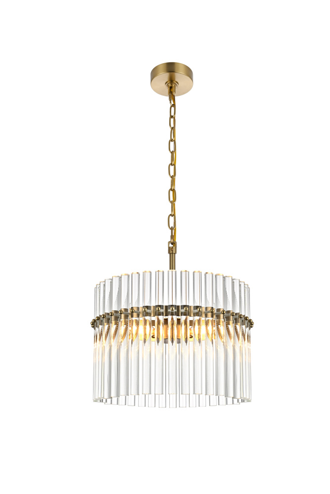 Pendant D16&#34; x H16&#34; L3 Satin Gold