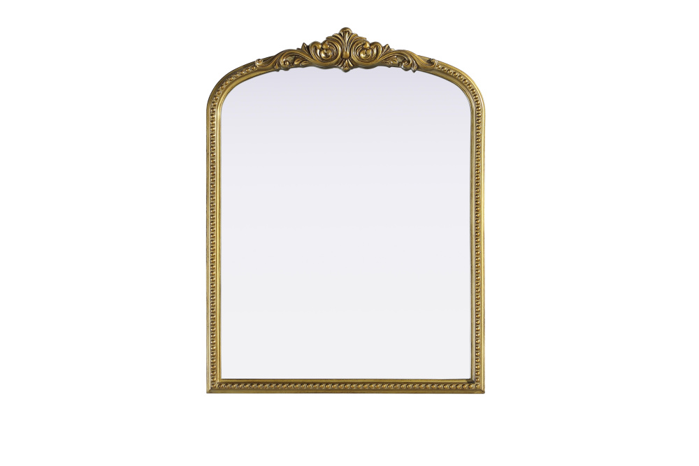 Wall mirror 27&#34;x1.4&#34;x36&#34; Antique Brass