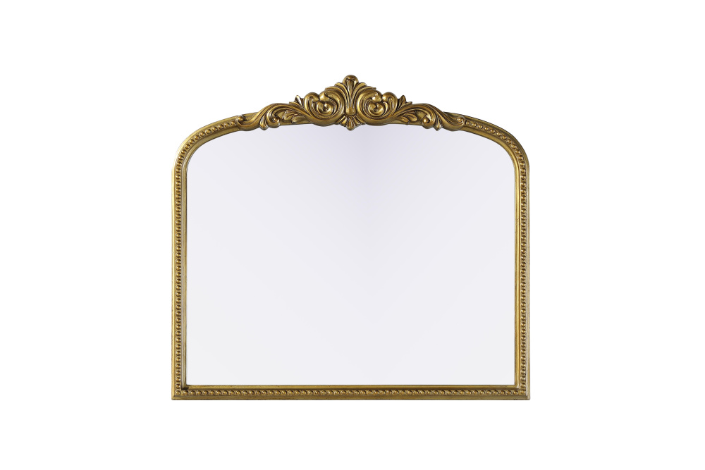 Wall mirror 33&#34;x1.4&#34;x30&#34; Antique Brass