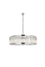 Elegant 1203G43PN/RC - Chelsea 10 Light Polished Nickel Chandelier Clear Royal Cut Crystal