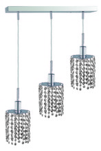 Elegant 1283D-O-R-CL/SA - Mini 3 light Chrome Pendant