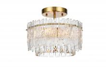 Elegant 1780F12SG - Emilia 12 inch Flush Mount in Satin Gold