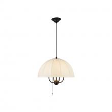 ALORA  PD661418MB - Crosby 18-in Matte Black Socket Pendant