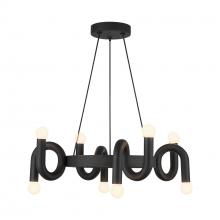 ALORA  CH420823MB - Sadie 23-in Matte Black Socket Chandelier