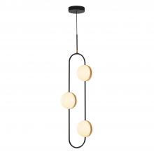 ALORA  PD302003MBBG-UNV - Tagliato 3 Head Matte Black/Brushed Gold LED Pendant