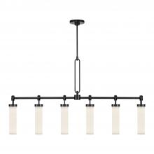 ALORA  LP355652UBGO - Wynwood 52-in Urban Bronze/Glossy Opal 6 Lights Linear Pendant