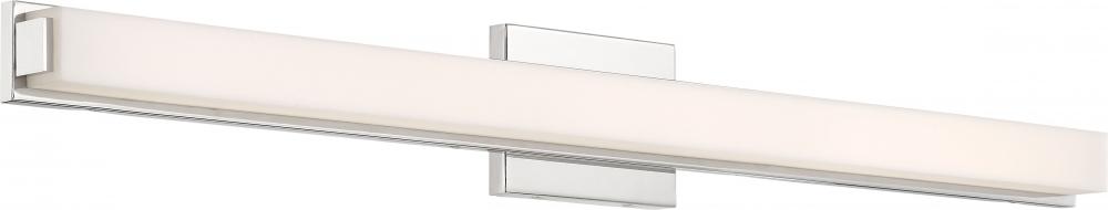 Slick - 36&#34; LED Vanity with White Acrylic Diffuser - Polished Nickel Finish