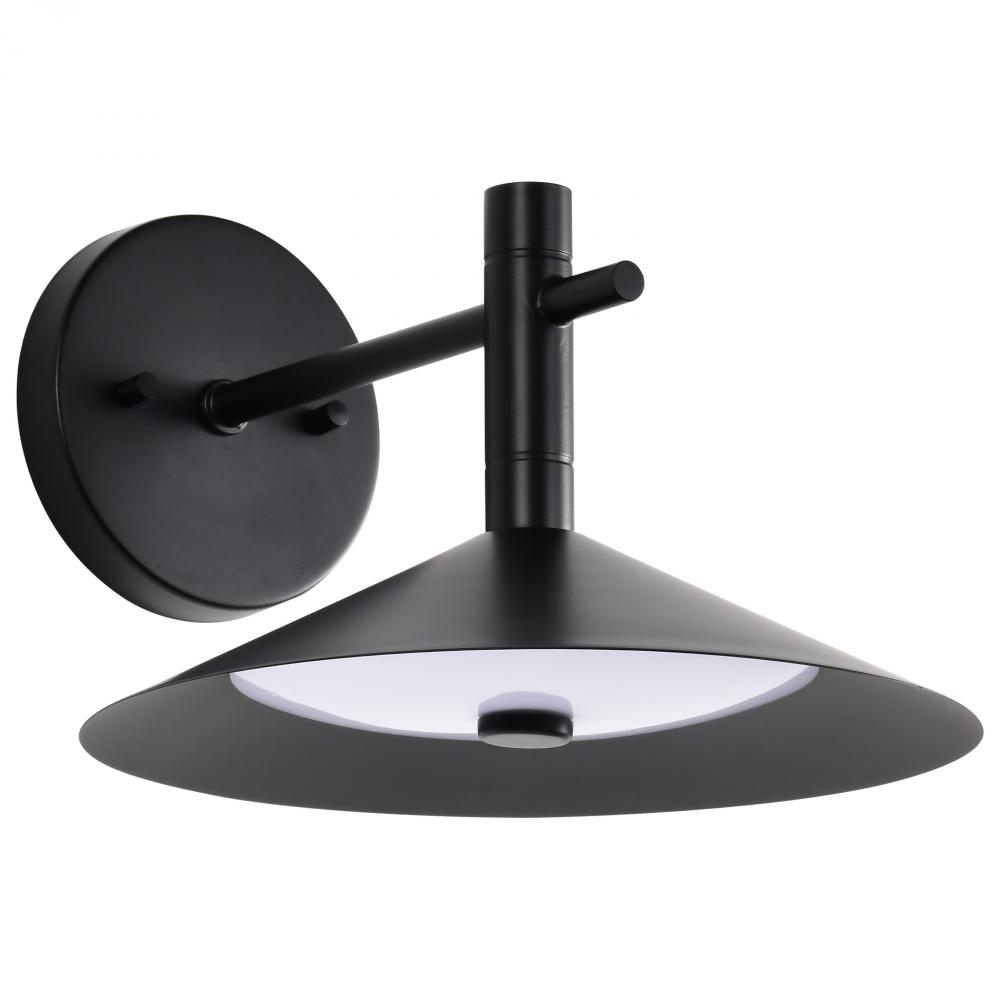 Corrine; 10 Inch LED Wall Sconce; Matte Black; 3K/4K/5K CCT Selectable