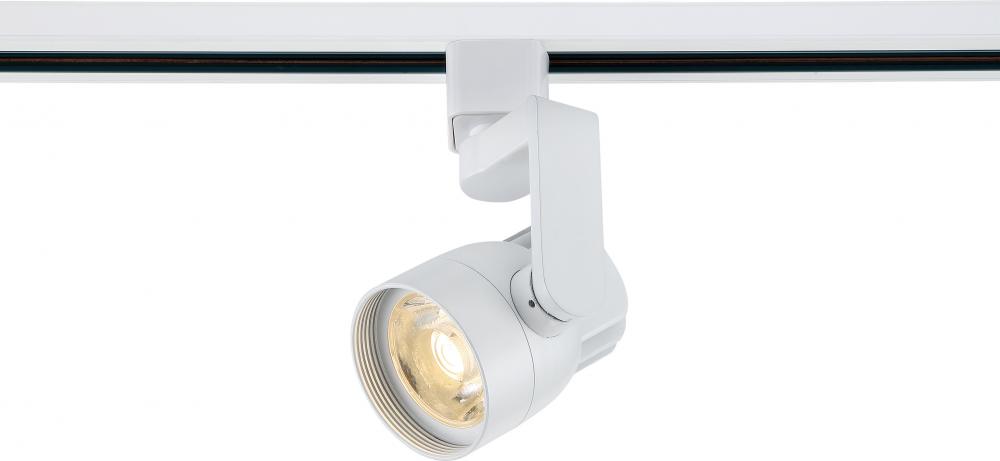 LED 12W Track Head - Angle Arm - White Finish - 36 Degree Beam