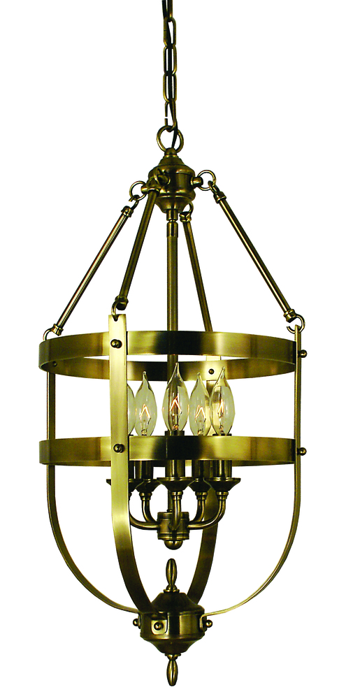 5-Light Brushed Nickel Hannover Dining Chandelier