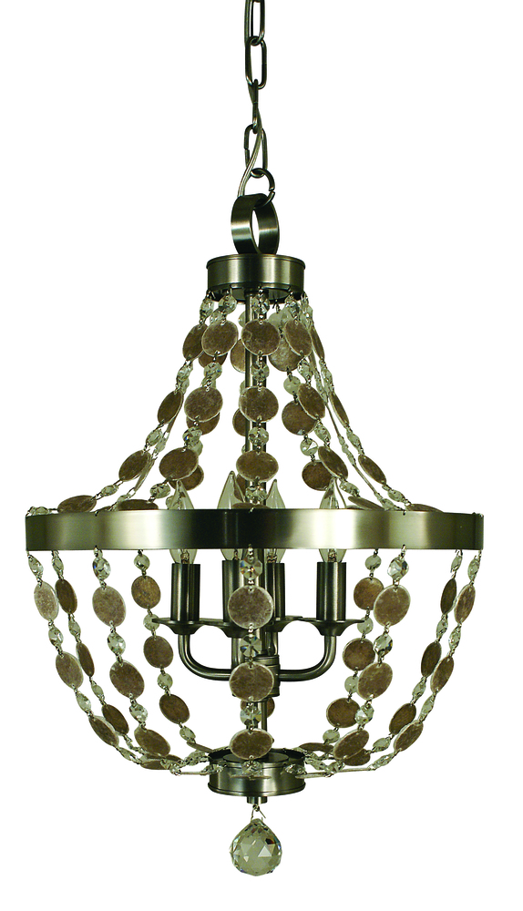 4-Light Magonay Bronze Naomi Chandelier