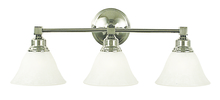 Framburg 2423 PN/AM - 3-Light Polished Nickel Taylor Sconce