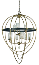 Framburg 3049 BN/PN - 9-Light Brushed Nickel/Polished Nickel Margaux Chandelier