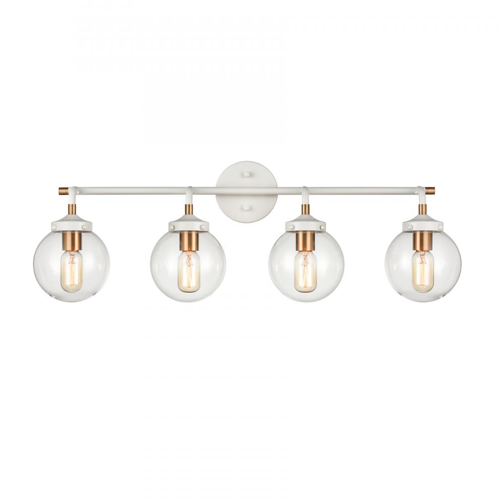 Boudreaux 33&#39;&#39; Wide 4-Light Vanity Light - Matte White