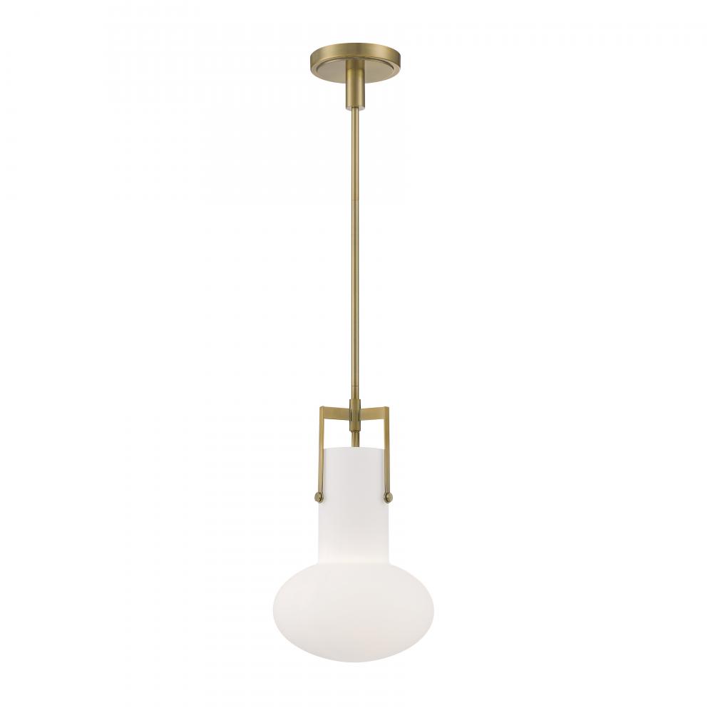 Izel 10&#39;&#39; Wide 1-Light Pendant - Antique Brass