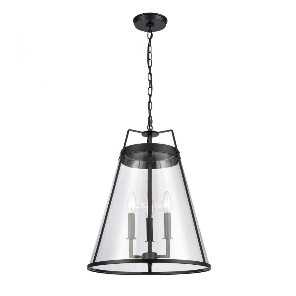 Judy 16&#39;&#39; Wide 3-Light Pendant - Matte Black