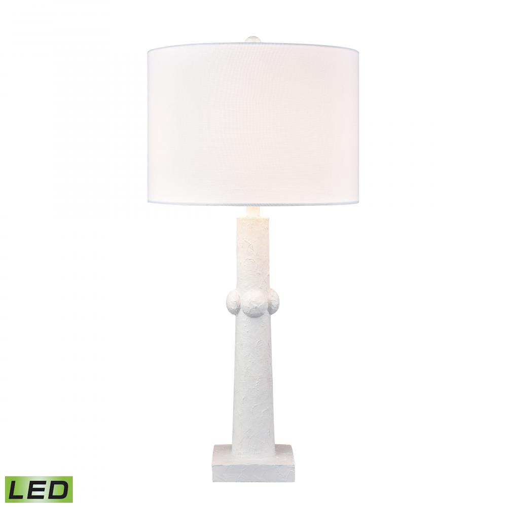 Calvin 32.5&#39;&#39; High 1-Light Table Lamp - Plaster White - Includes LED Bulb