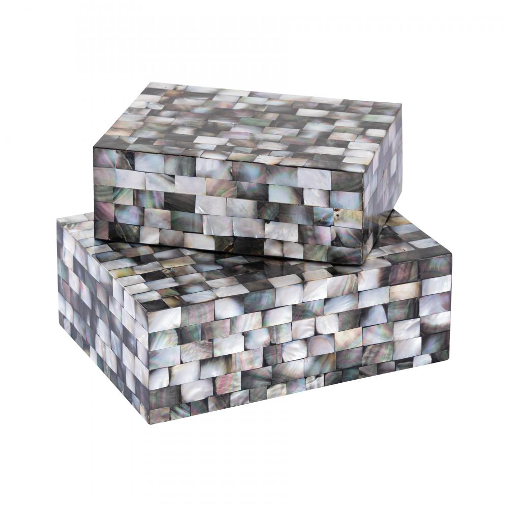 Keshi Box - Set of 2 Mother of Pearl