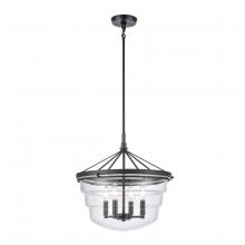 ELK Home 82169/4 - Boyer 18'' Wide 4-Light Pendant - Matte Black